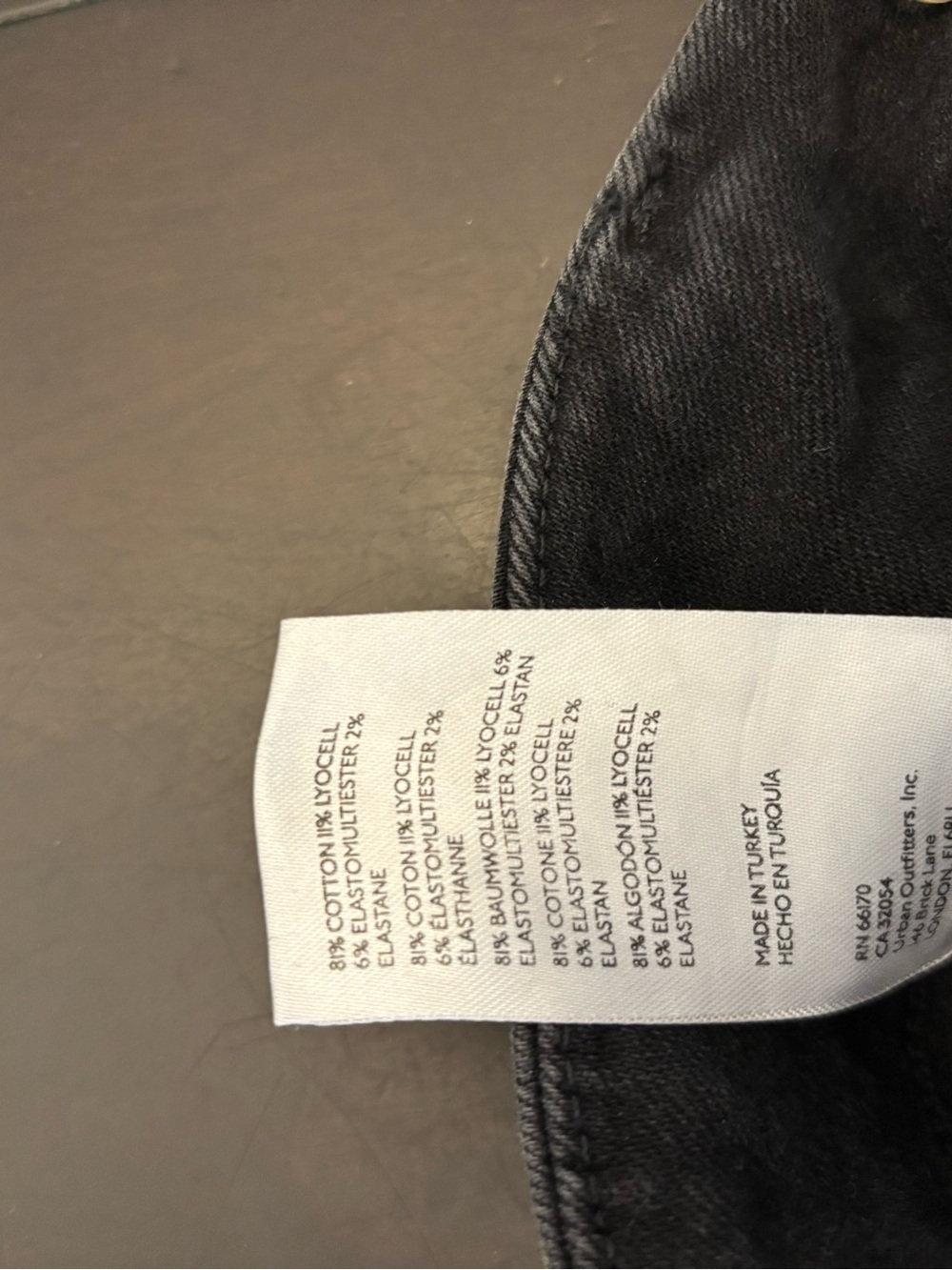 Pilcro the Skipper Anthropologie High-Rise Wide Leg Jeans in light black - Picture 7 of 7